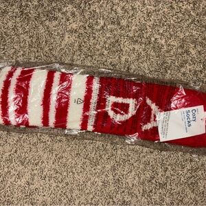 Red and White Cozy Socks